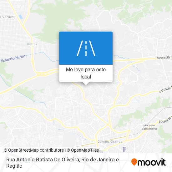 Rua Antônio Batista De Oliveira mapa