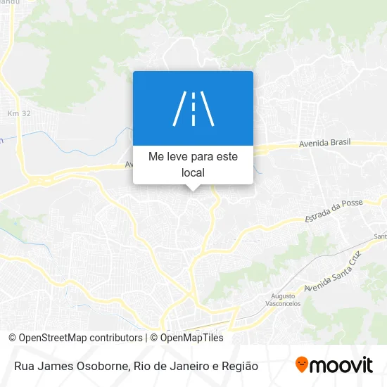 Rua James Osoborne mapa