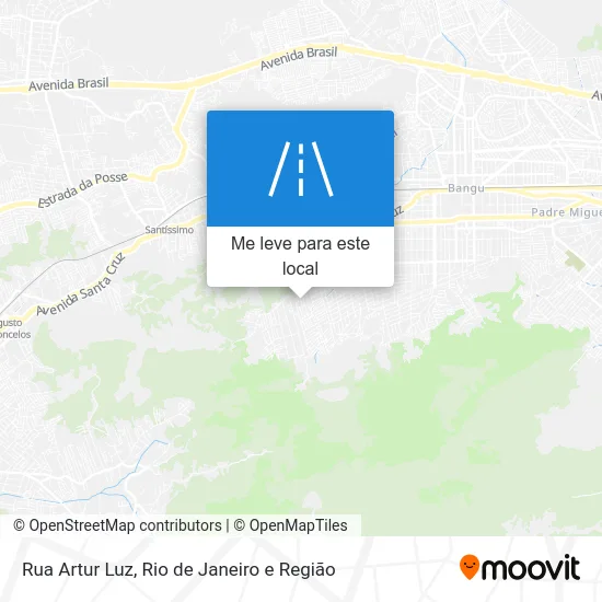 Rua Artur Luz mapa