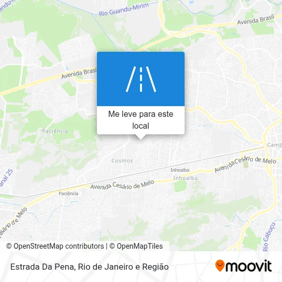 Estrada Da Pena mapa