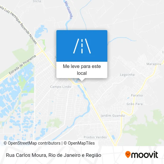 Rua Carlos Moura mapa