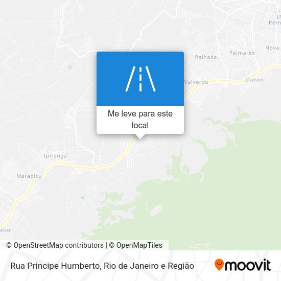 Rua Principe Humberto mapa