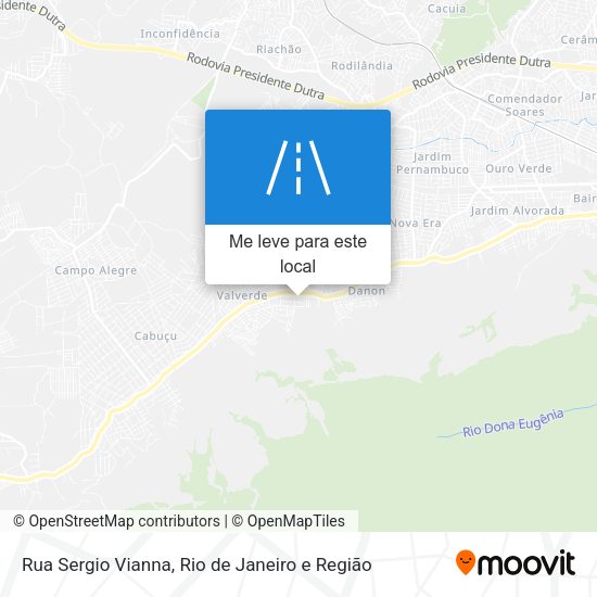 Rua Sergio Vianna mapa