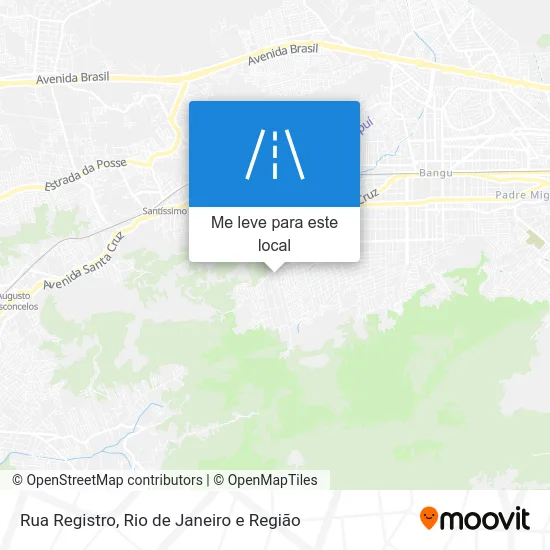 Rua Registro mapa