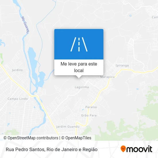 Rua Pedro Santos mapa