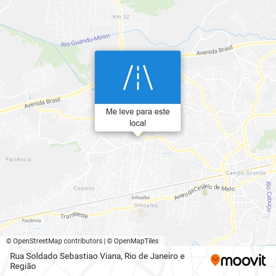 Rua Soldado Sebastiao Viana mapa