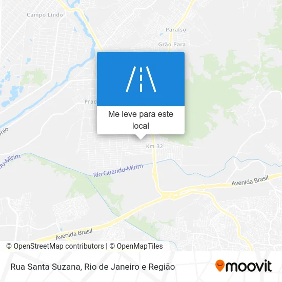 Rua Santa Suzana mapa