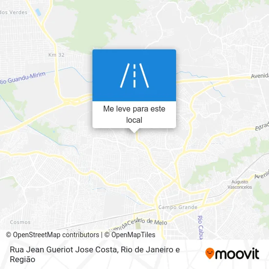 Rua Jean Gueriot Jose Costa mapa