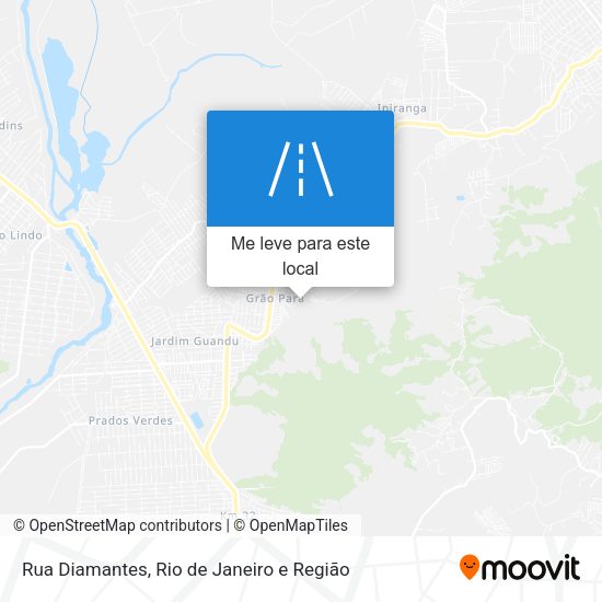Rua Diamantes mapa
