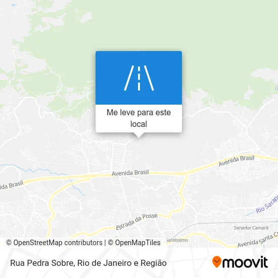 Rua Pedra Sobre mapa