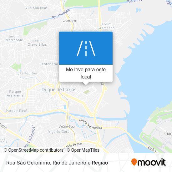 Rua Sāo Geronimo mapa