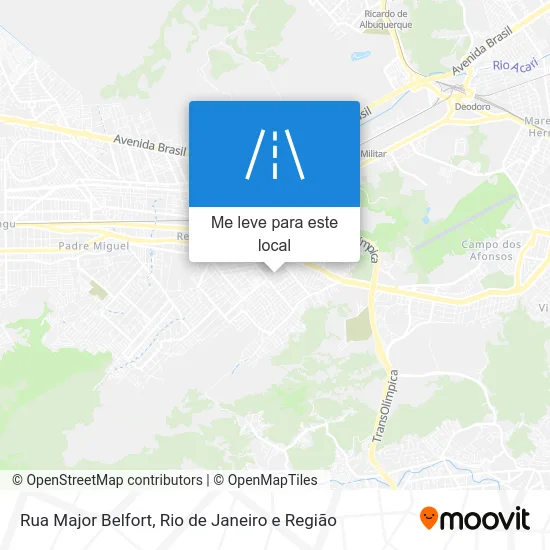 Rua Major Belfort mapa