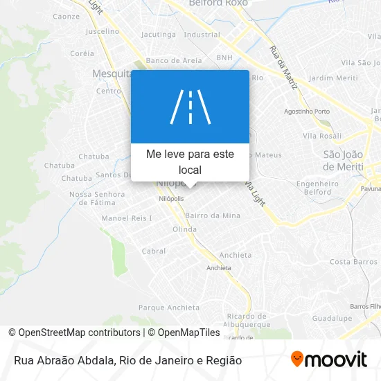 Rua Abraão Abdala mapa