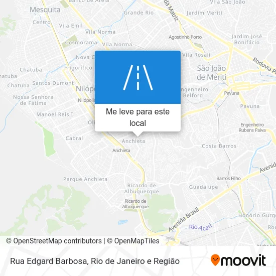 Rua Edgard Barbosa mapa