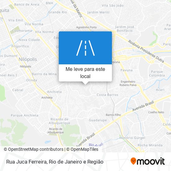 Rua Juca Ferreira mapa