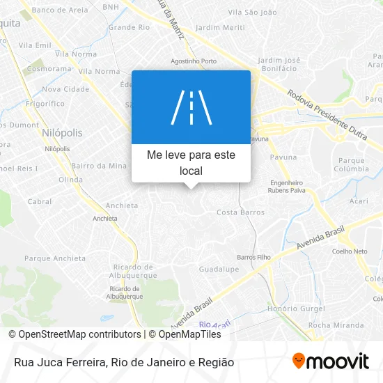 Rua Juca Ferreira mapa
