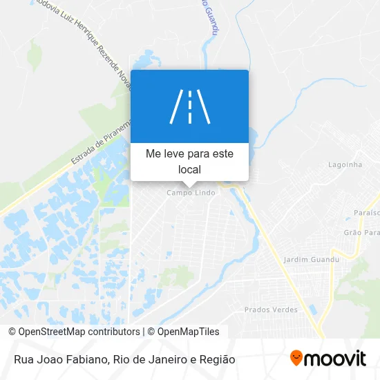 Rua Joao Fabiano mapa