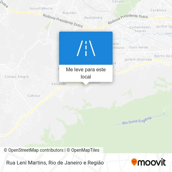 Rua Leni Martins mapa