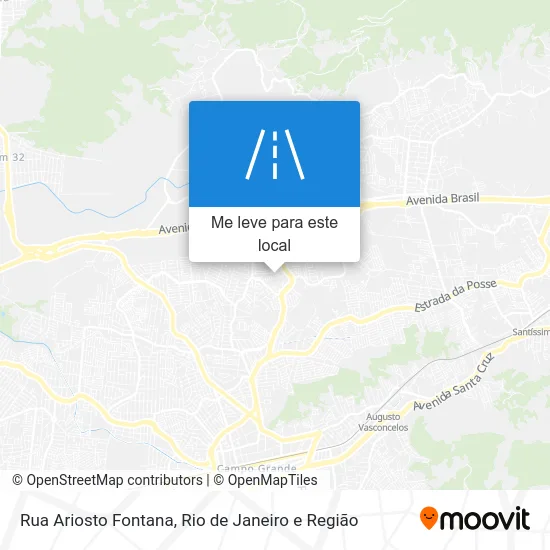 Rua Ariosto Fontana mapa