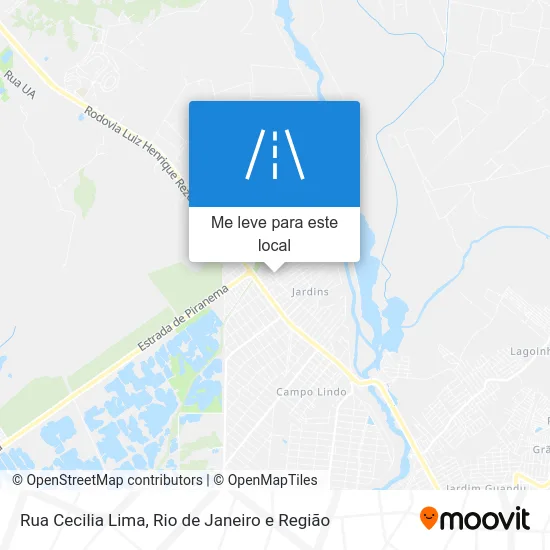 Rua Cecilia Lima mapa
