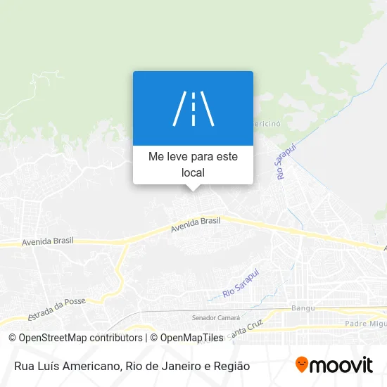 Rua Luís Americano mapa