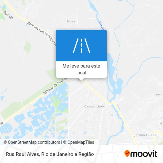 Rua Raul Alves mapa