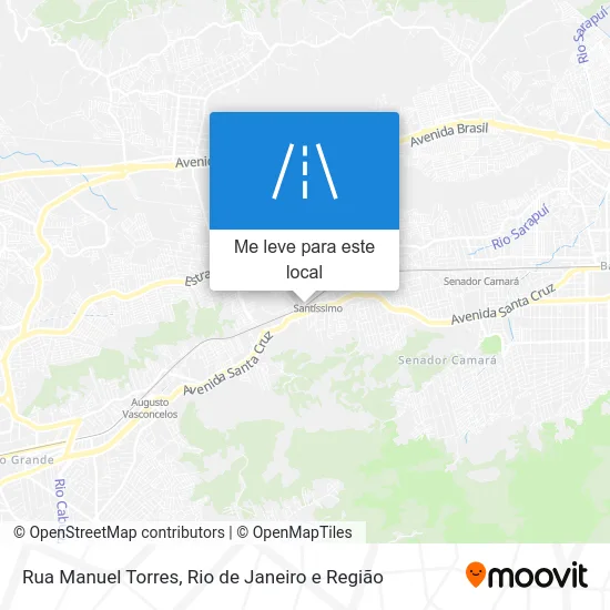 Rua Manuel Torres mapa