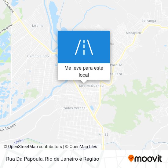 Rua Da Papoula mapa