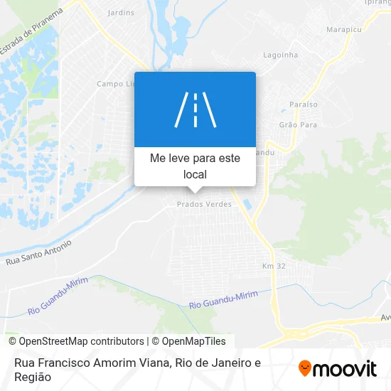Rua Francisco Amorim Viana mapa