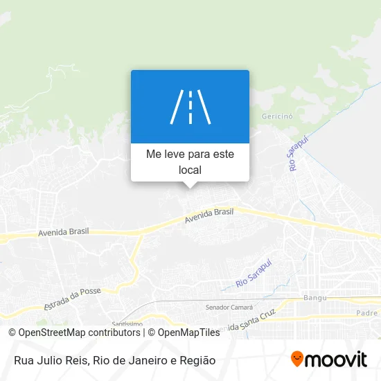 Rua Julio Reis mapa