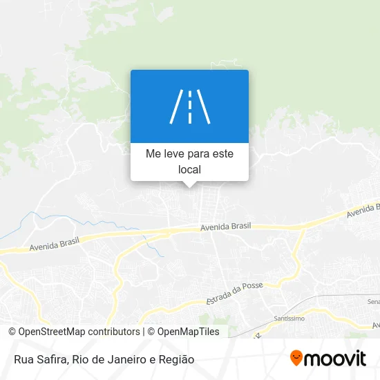 Rua Safira mapa