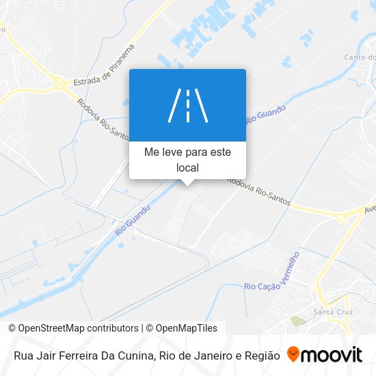 Rua Jair Ferreira Da Cunina mapa