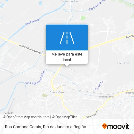 Rua Campos Gerais mapa