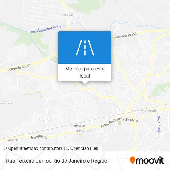 Rua Teixeira Junior mapa