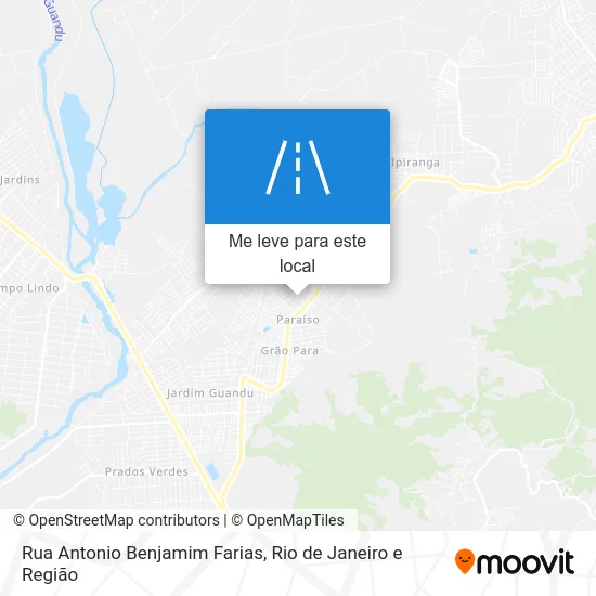 Rua Antonio Benjamim Farias mapa