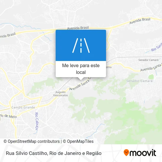 Rua Sílvio Castilho mapa