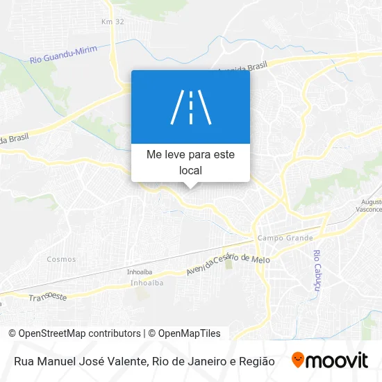 Rua Manuel José Valente mapa