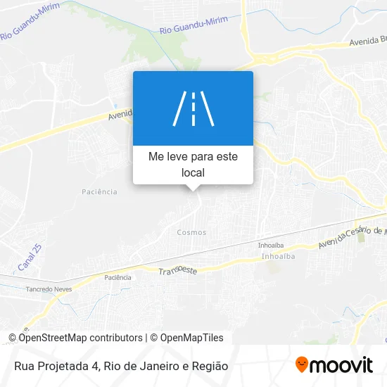 Rua Projetada 4 mapa