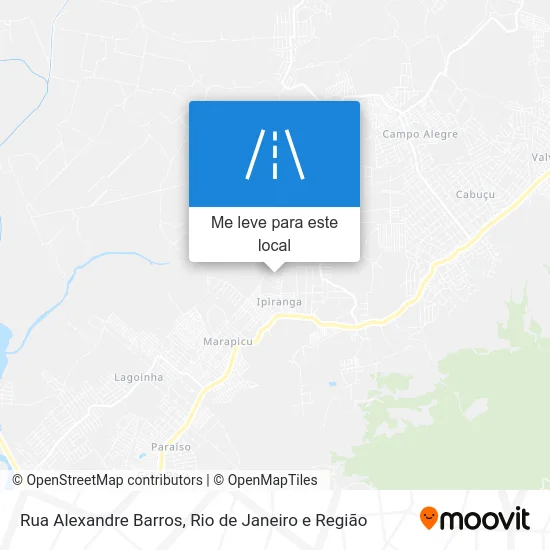 Rua Alexandre Barros mapa