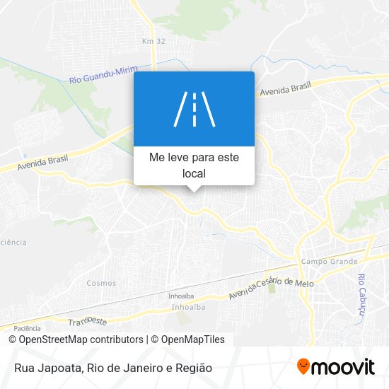 Rua Japoata mapa