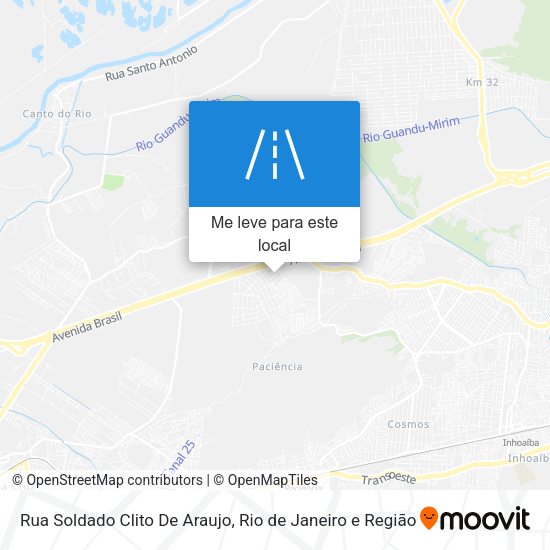 Rua Soldado Clito De Araujo mapa