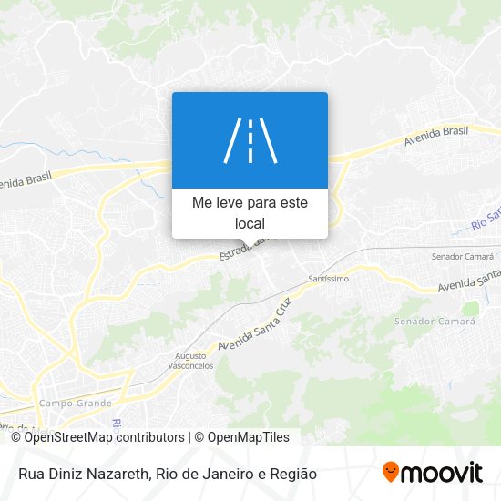 Rua Diniz Nazareth mapa