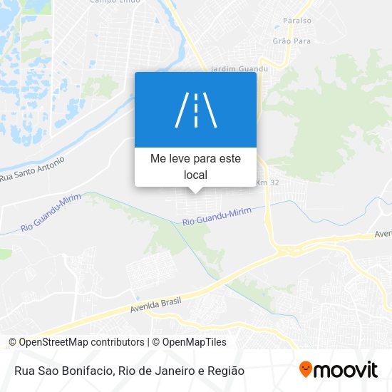 Rua Sao Bonifacio mapa