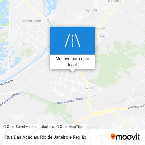 Rua Das Acacias mapa