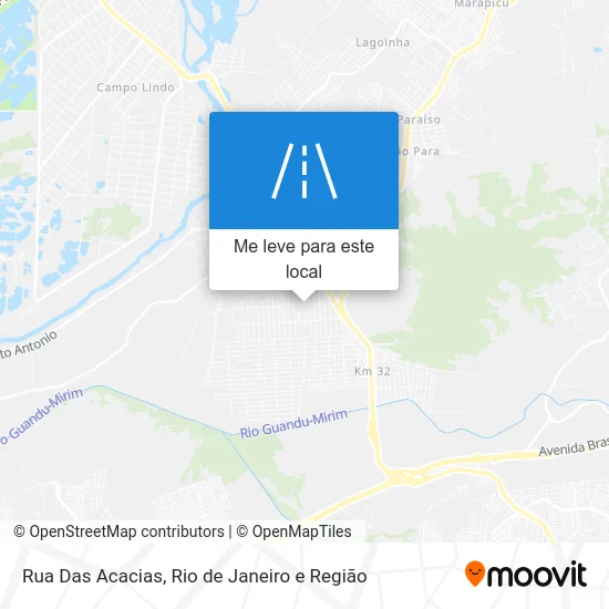 Rua Das Acacias mapa