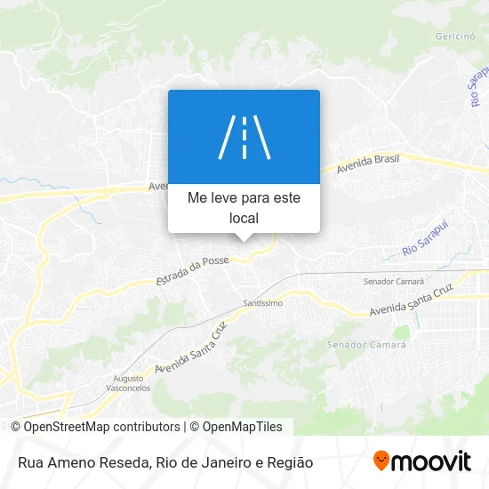 Rua Ameno Reseda mapa