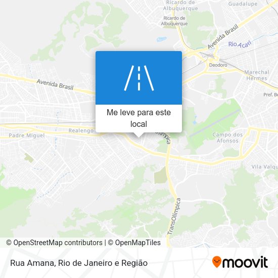 Rua Amana mapa