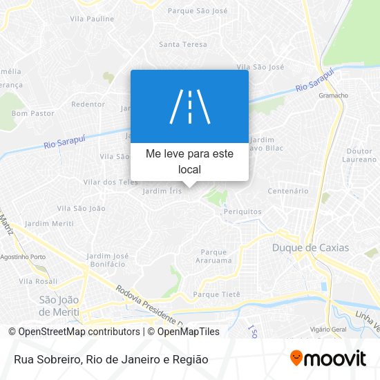 Rua Sobreiro mapa