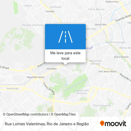 Rua Lomas Valentinas mapa