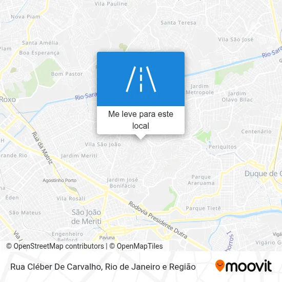 Rua Cléber De Carvalho mapa